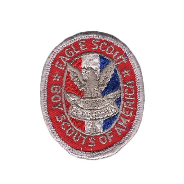 Red Caption Custom Scout Troop Number Patches — Eagle Peak Store